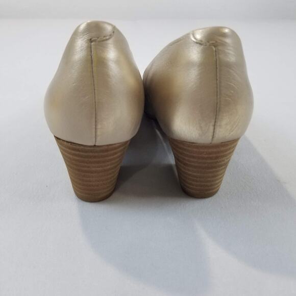 Sofft Comfort by Design Women’s 9.5M Gold Leather Block Heel Comfort Pumps NWOT - Picture 5 of 11